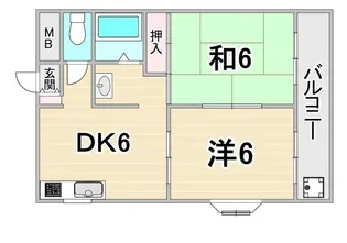ロータリービルド西宮【1階】の間取り
