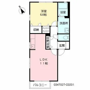 グランディール【1階】の間取り