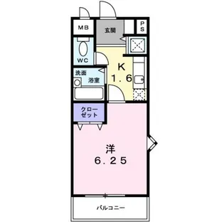 メゾン・ド・ラフィーネ【1階】の間取り
