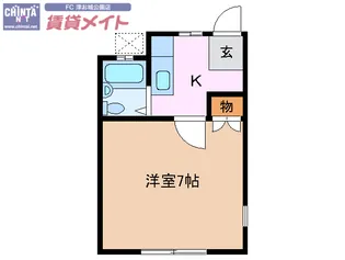 コーポ大里I【2階】の間取り