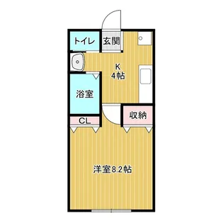 Feel Fine Tsukurimichi I【2階】の間取り