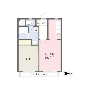 コーポライクI【2階】の間取り