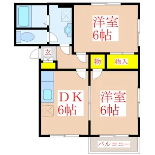エクセレント森口【2階】の間取り