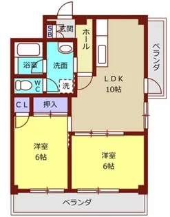 ロックスモンド【3階】の間取り