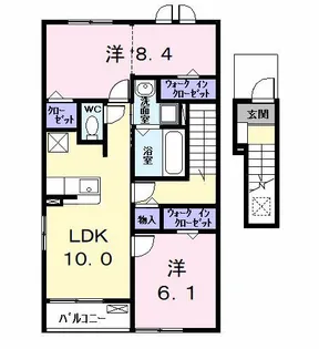 カーサみやびVIII【2階】の間取り