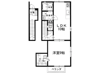 ルネス吉岡16【2階】の間取り