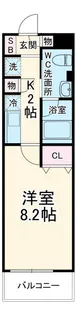 ミリアビタNO.11【2階】の間取り
