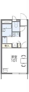 レオパレスフォレスト【2階】の間取り
