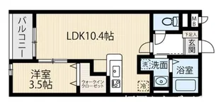 Y’s Nishijin【2階】の間取り