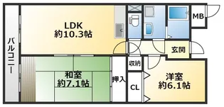 フェニーチェ神戸【8階】の間取り