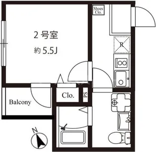 モダンアパートメント上板橋【3階】の間取り