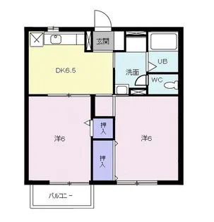 Annex I【2階】の間取り