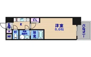 エスリード阿波座レジデンス【14階】の間取り