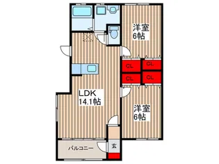 OPUSIII A【1階】の間取り