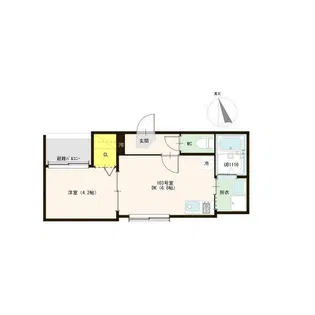 ハーモニーテラス植田西IV【1階】の間取り