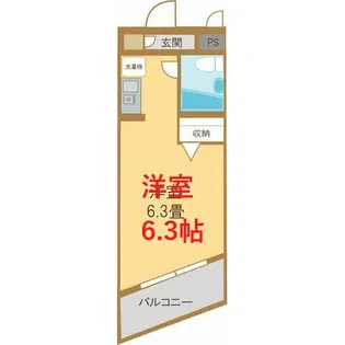 クレイン阿部【4階】の間取り