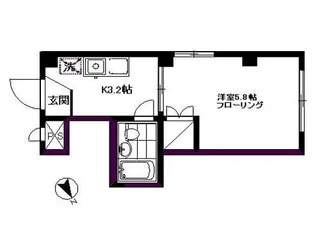 メゾンブロー【2階】の間取り