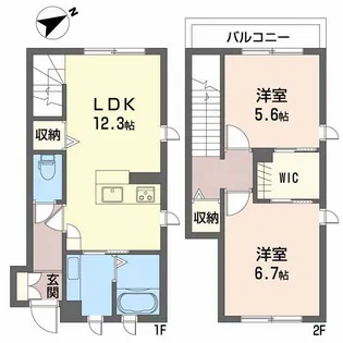 ショコラ館III【1階】の間取り