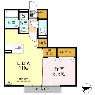 ル・クプル太田【2階】の間取り