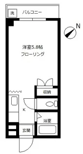 ハウス阿部【3階】の間取り