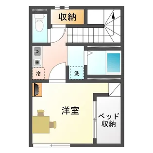 エスペランサ八幡【2階】の間取り