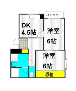 OMマンション【1階】の間取り