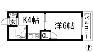 モンジット【3階】の間取り
