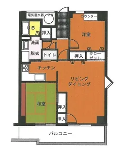 香川県高松市伏石町【マンション】の間取り