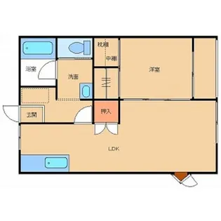 アメニティーM&M【1階】の間取り