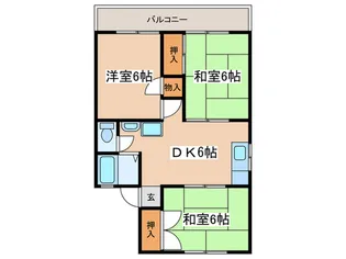 レジデンスほしな【2階】の間取り