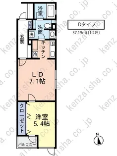 EVパレス【3階】の間取り