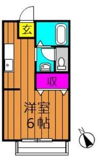 中島サンプラザ【2階】の間取り