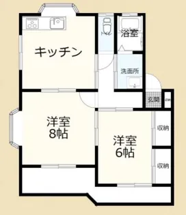 エメラルドハイツ【2階】の間取り