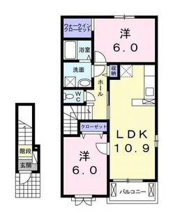 東京都練馬区大泉町4【アパート】の間取り