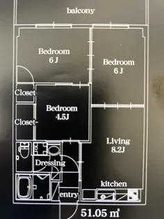 リーガ吾田【2階】の間取り