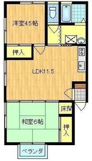 コーポリマーニ1【2階】の間取り