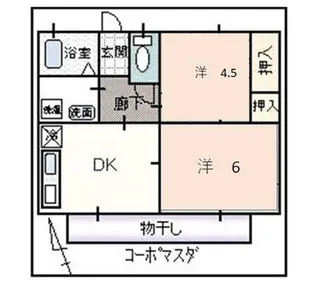 コーポマスダ【2階】の間取り