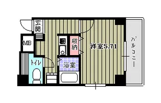 カーサ川島【3階】の間取り