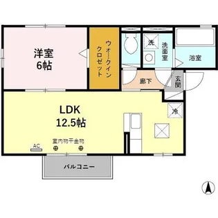 コンフォートスクエア C【1階】の間取り