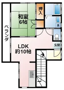 千葉県東金市幸田【アパート】の間取り