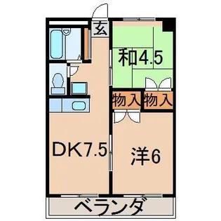メゾン信夫ヶ丘【6階】の間取り