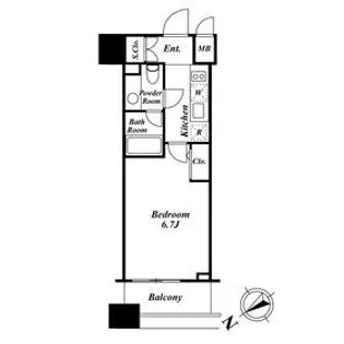 KDXレジデンス戸越【5階】の間取り