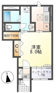 新生ソレイユ【1階】の間取り
