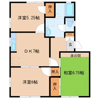 ハイデンスAMII【1階】の間取り