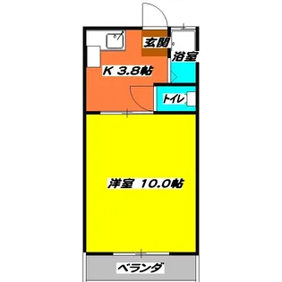 オレンジハイツ【2階】の間取り