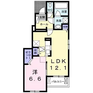 メロコトン【1階】の間取り