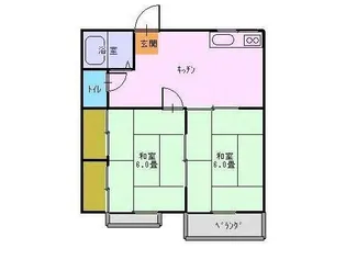 フォレストコーポA・B【1階】の間取り