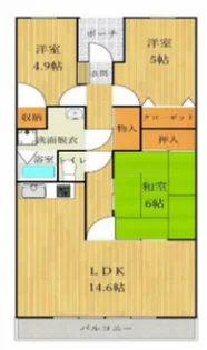 埼玉県熊谷市曙町4【マンション】の間取り