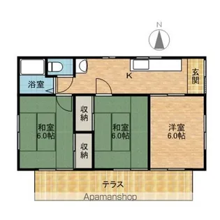 茨城県鹿嶋市大字神向寺【一戸建】の間取り