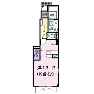 広島県福山市駅家町大字江良【アパート】の間取り